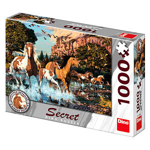 Dino Puzzle Koně 1000 dílků secret collection