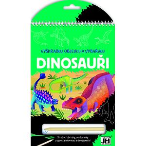 Jiri Models Vyškrabuj, objevuj a vybarvuj - Dinosauři