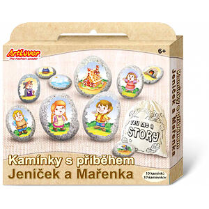 ArtLover Kamínky s příběhem - Jeníček a Mařenka