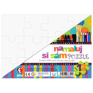 Efko Namaluj si sám puzzle obdélník 12 dílků