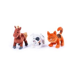 Teddies Zvířátko plyš Moje první zvířátka se zvukem 18-20cm, 3 druhy