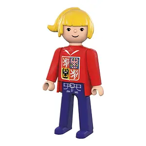 Efko Igráček Fanynka MS v hokeji 2024 červený dres - figurka