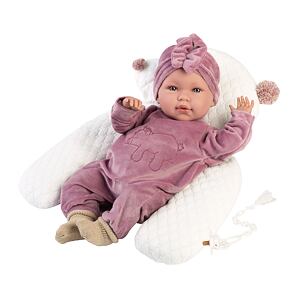 Llorens NEW BORN realistická panenka miminko se zvuky a měkkým látkovým tělem 42 cm