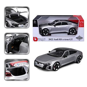 Bburago 1:18 Top Audi RS E-tron GT Silver