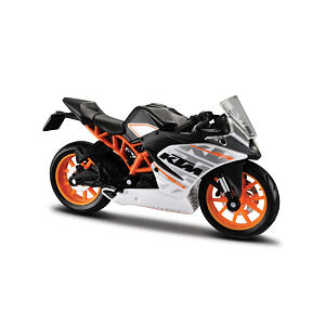 Maisto Motocykl KTM RC 390, černo-stříbrno oranžová, 1:18