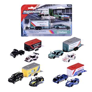 Majorette Racing Auto 2 ks s přívesem Deluxe, 4 druhy