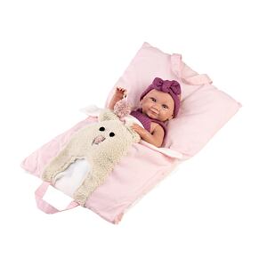 Llorens 73812 NEW BORN holčička, realistická panenka miminko s celovinylovým tělem - 40 cm