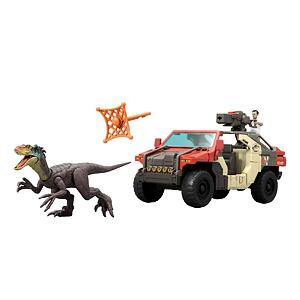 Jurassic World Super auto s řidičem a dinosaurem