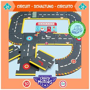 DJECO Crazy Motors Obří závodní dráha 26 dílů