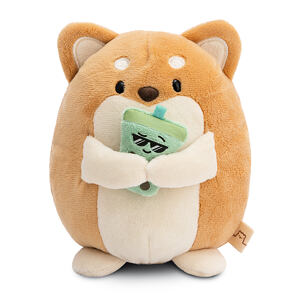 NICI MyMochi Pejsek Hiro 16cm s bubble tea v dárkovém balení