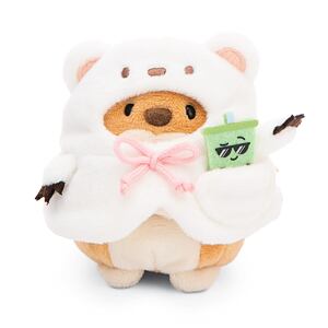 NICI MyMochi Pejsek Hiro 8cm v kostýmu ledního medvěda a bubble tea plyš