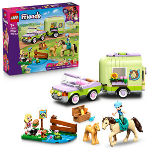 LEGO® Friends 42695 Přívěs s koněm a hříbětem