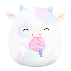SQUISHMALLOWS Kráva s cukrovou vatou - Belozi, 13 cm