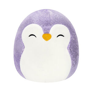 SQUISHMALLOWS Fialový tučňák - Elle, 13 cm