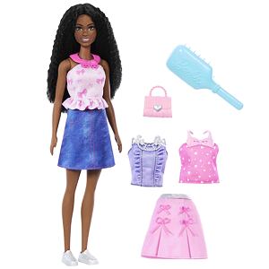 Mattel Barbie Style Panenka pro snadné oblékání černovláska