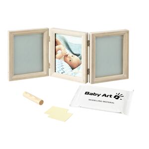 Baby Art Dřevěný rámeček My Baby Touch Double Stormy
