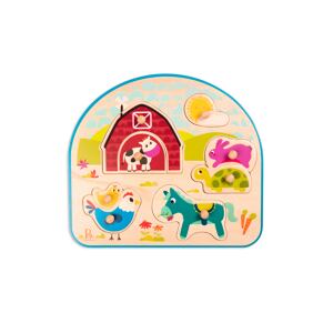 B.Toys Puzzle dřevěné s úchyty Farma