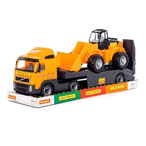 Polesie Auto Volvo tahač + Trailer + Traktor nakladač