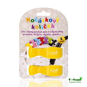 T-TOMI Kočárkový kolíček, yellow / žlutý