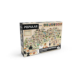 Popular Mapa Slovenska Puzzle 160 dílků