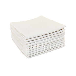 Pleny bavlna Standard 110 g/m2 80x70 cm, bílé, 10 ks