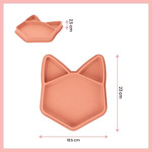 Babymoov Silikonový talíř ISY´PLATE Fox