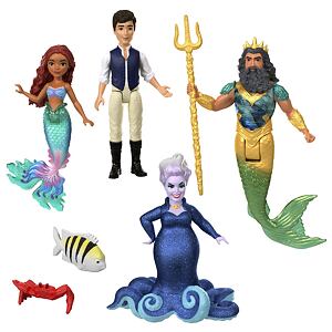 Mattel TLM Sada 6ks malých panenek: Malá mořská víla s kamarády