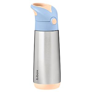 b.box Termoska na pití s brčkem 500 ml - broskvová