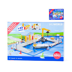 SIKU World - nakládací přístav s molem a člunem