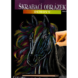 ArtLover Škrabací obrázek duhový - kůň, více druhů