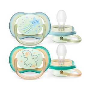 Philips AVENT Šidítko Ultra air noční 0-6m , 2ks