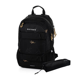 Oxybag Studentský batoh + etue OXY Sport Flowers