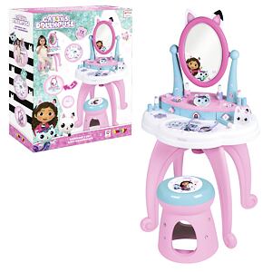 Smoby Gabby's Dollhouse 2v1 Toaletní stolek se židličkou