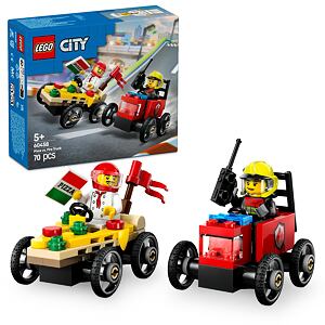 LEGO® City 60458 Závodní balíček: Rozvoz pizzy vs. hasičské auto