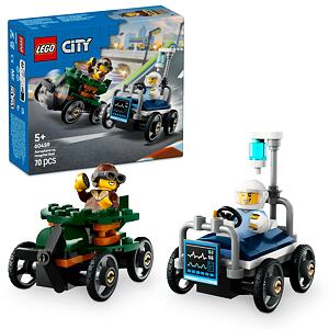 LEGO® City 60459 Závodní balíček: Letadlo vs. nemocniční lůžko