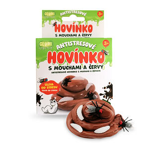 GLUMI Antistresové hovínko s mouchami a červy