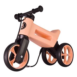 FUNNY WHEELS Odrážedlo Rider SuperSport Pastel-meruňková  2v1