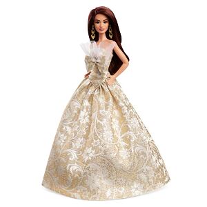 Mattel Barbie Vánoční panenka hnědovláska 2025