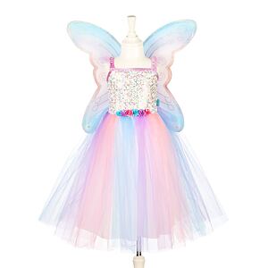Souza! Dětský kostým Felicity s motýlími křídly - 8-10 let, 128-140 cm