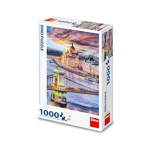 Dino Budapešť Řetězový most Puzzle 1000 dílků
