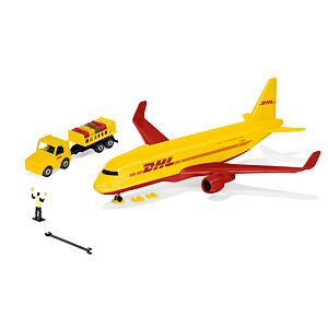 SIKU Super - DHL nákladní letadlo s příslušenstvím