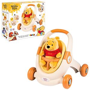Smoby Medvídek Pú Chodítko 3 v 1 s plyšákem