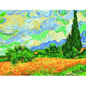 DIAMOND DOTZ Pšeničná pole (Van Gogh)