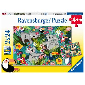 Ravensburger Koaly a lenochodi Puzzle 2x24 dílků