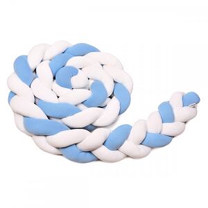 T-TOMI Pletený mantinel 180 cm, white + blue