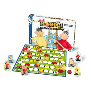 TEDDIES Společenská hra PAT A MAT  Hasiči Hadice a žebříky