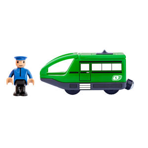 Woody Moderní elektrická mašinka, zelená