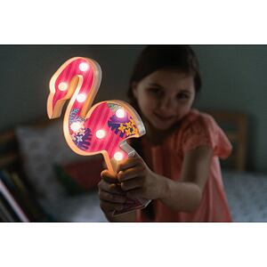 4M KidzMaker Lampička - Plameňák