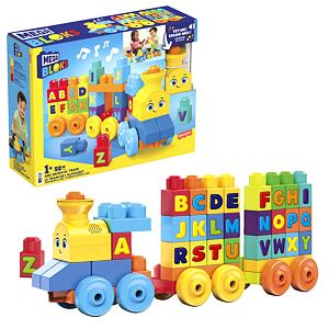 Mattel Mega Bloks Hudební Vláček s písmenky