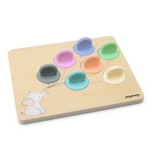 Jellystone Designs Učíme se barvy, dřevěná hračka - pastelová